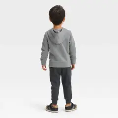 Toddler Boys' Halloween Hooded Top and Jogger Pants Set - Cat & Jack&trade; Gray