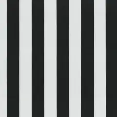 2pk Cabana Stripe Wrought Iron Outdoor Seat Cushions Black - Pillow Perfect