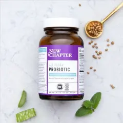New Chapter Probiotic All-Flora for Advanced Digestion & Gut Health with Prebiotics + Postbiotics Capsules - 30ct