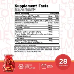 TransformHQ Boost Shot Energy Drink Mix - Fruit Punch, 28 Servings