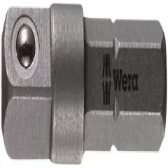 Wera 870/1 Adaptor, 1/4" x 25mm Tool Shaft For Nutsetters