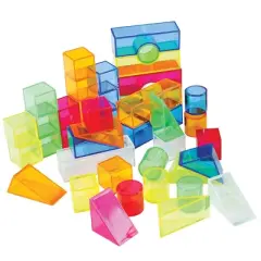 Joyn Toys Transparent Light and Color Blocks  - 108 Pieces