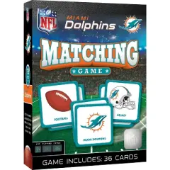 MasterPieces Officially Licensed NFL Miami Dolphins Matching Game for Kids and Families