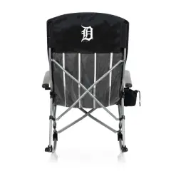 MLB Detroit Tigers Outdoor Rocking Camp Chair - Black