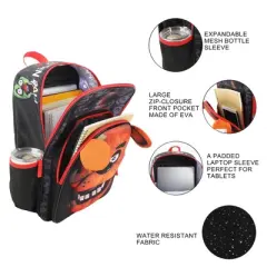 Five Nights At Freddy's Freddy Fazbear Character Head 16" Backpack for Boys