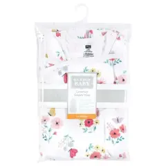 Hudson Baby Infant Girl Convertible Swaddle Sleep Sack, Butterfly Floral