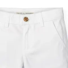 Hope & Henry Boys' Organic Cotton Stretch Chino Short, Infant