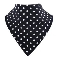 Hudson Baby Infant Girl Cotton Sleep and Play, Bodysuit and Bandana Bib Set, Latte