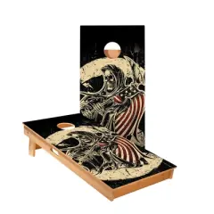 Skips Garage USA Grim Reaper Cornhole Boards - ACA Star Series