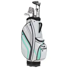 Lady Cleveland Golf 2023 Bloom Complete Set Driver, Irons, Bag Gray /Blue