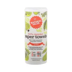 Natural Value 100% Recycled Paper Towels 2-Ply - 30 ct