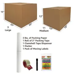 UBMOVE Self Service 200' To 400' Storage Container Kit 14 Boxes + Supplies