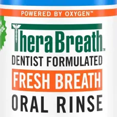 Therabreath Fresh Breath Mouthwash Icy Mint - 33.8 fl oz