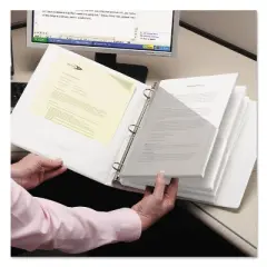 Smead Organized Up Poly Slash Jackets Letter Polypropylene Clear 5/Pack 89506