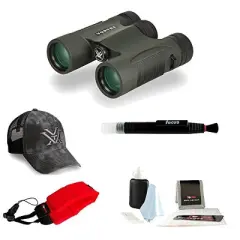 Vortex DiamondBack 8x28 Binocular with Vortex Hat and Strap Accessory Bundle