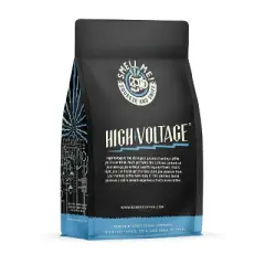 Bones Coffee Company High Voltage Highly Caffeinated Ground Coffee Beans 12oz Medium Roast (Ground)