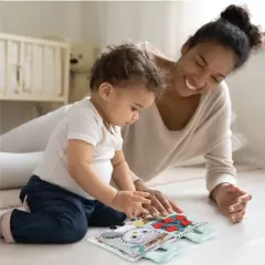 The Peanutshell Soft Cloth Busy Book, Interactive Learning Activity Book for Toddlers
