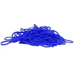 JAM Paper 100pk Colorful Rubber Bands - Size 33 - Blue: Large Thick Rubberbands for Art & Office Use