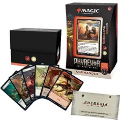 Magic The Gathering Magic: The Gathering Phyrexia: All Will Be One Commander Deck Rebellion Rising + Collector Booster Sample Pack