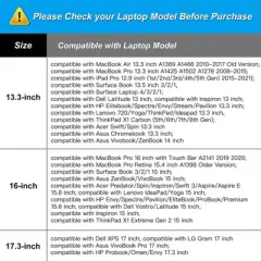 PU Leather Laptop Tote Bag , Waterproof Large Capacity Business Work Briefcase Shoulder Laptop Bag, Brown