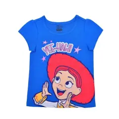 Disney Girl's 3-Pack Toy Story Yee-Haw! Graphic Tee, Zip Up Hoodie and Patterned Legging Pants Set for toddler