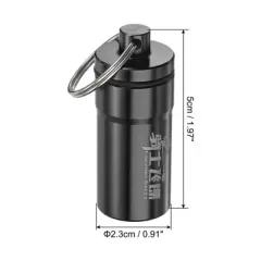 Unique Bargains Aluminum Portable Dart Accessories Storage Box with Keyring