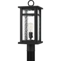 Quoizel Lighting Moira 1 - Light Post Light in  Earth Black