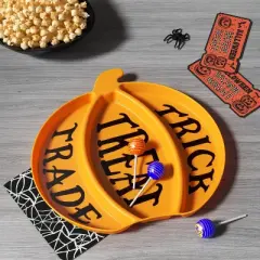 Halloween Candy Storage Vessel Pumpkin Plate - Hyde and EEK! Boutique&trade;
