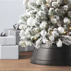 25" Metal Christmas Tree Collar Black - Wondershop&trade;