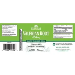 Windmill Valerian Root 450mg Extract - 60 Caplets