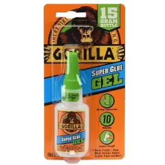 Gorilla Glue Instant Bond Superglue 15 g Bottle Clear 7600101