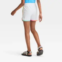 Pride Kids' PH by The PHLUID Project Rainbow Pull-On Shorts - White