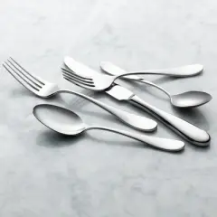 Reserve by Libbey 927 027 Santa Cruz Dinner Fork, 18/10 Stainless Steel, Set of 12