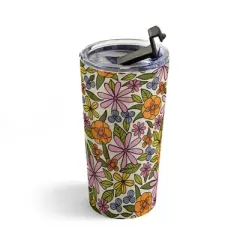 Alisa Galitsyna Summer Garden 11 20 oz Stainless Steel Travel Mug - Deny Designs