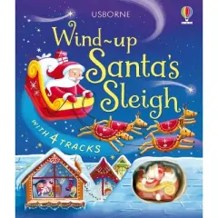 Wind-Up Santa's Sleigh - by  Fiona Watt (Board Book)