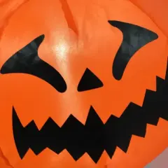 Gulches 5.9' Halloween Inflatable Ghost with Pumpkin, Purple Outdoor Blow Up LED Decor Waterproof