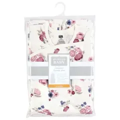 Hudson Baby Infant Girl Convertible Swaddle Sleep Sack, Dusty Rose Floral