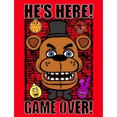 Five Nights at Freddy's He's Here! Game Over! Boy's Red T-shirt