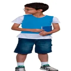 Abilitations Deep Pressure Sensory Vest, Small, 30 x 17 Inches, Blue