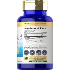 Carlyle Vegan Omega 3 Supplement | 1290 mg | 60 Softgels | Plant Based | Non-GMO & Gluten Free | From Algae Oil