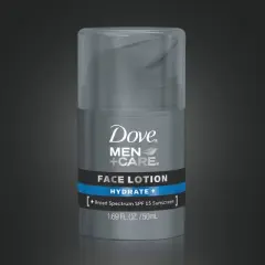 Dove Men+Care Hydrate + SPF 15 Sunscreen Face Lotion - Trial Size - 1.69oz