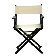 Director's Chair with Black Frame and Canvas
