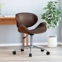 Dawson Mid-Century Modern Upholstered Swivel Office Chair - Christopher Knight Home