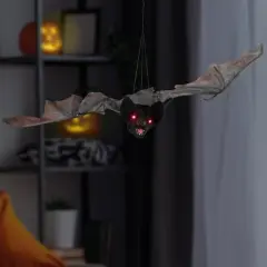 Northlight LED Lighted Animated Halloween Bat with Wings - 48"
