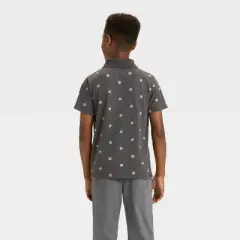 Boys' Short Sleeve Soccer Ball Printed T-Shirt - Cat & Jack&trade; Charcoal Gray