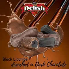 Chocolate Covered Black Licorice Bits by It's Delish