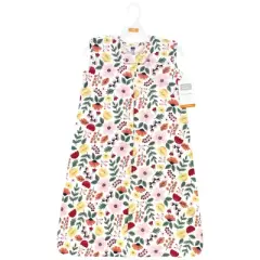 Hudson Baby Infant Girl Cotton Sleeveless Wearable Sleeping Bag, Sack, Blanket, Fall Botanical