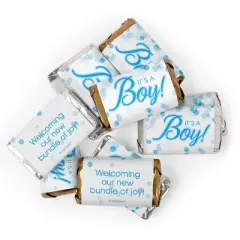 It's A Boy Bubbles Themed Hershey's Miniatures and Chocolate Balls