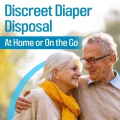 Impresa Extra Large Adult Diaper Disposal Bags - 75 Pack - FSA / HSA Eligible - Extra Thick (12 x 15 In)