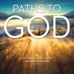 TF Publishing 13.5"x14.5" 2026 Paths to God Wall Calendar